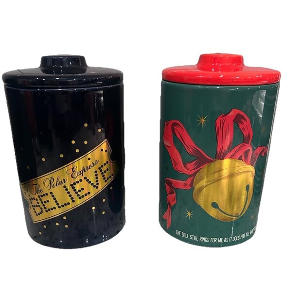 The Polar Express Christmas Canister YOU CHOOSE DESIGN New by Zrike - Picture 1 of 5